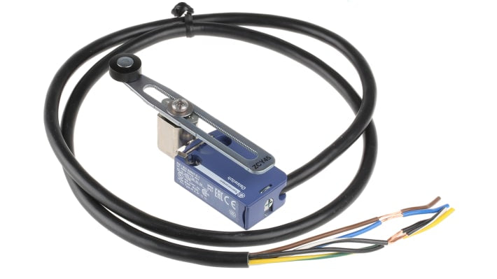 Interruttore di fine corsa Telemecanique Sensors XCMD2145L1, leva NO/NC, protezione IP66/IP67/IP68, dimensioni 50mm x 30mm x 16mm.