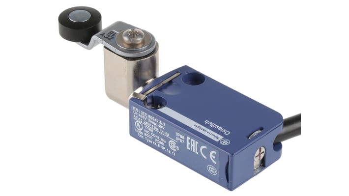 Interruttore di fine corsa Telemecanique Sensors XCMD2115L1, leva NO/NC, protezione IP66/IP67/IP68, dimensioni 30mm x 50mm x 16mm.