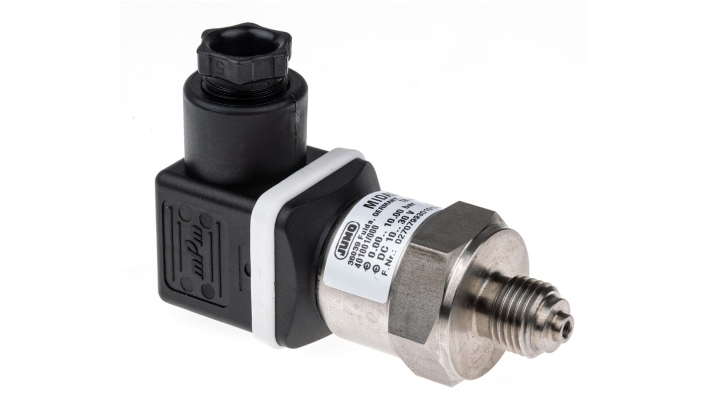 Sensore di pressione relativa Jumo 401001/000-459-405-502-20-601-61/000, 10 bar, uscita 4-20 mA, IP67, acciaio inox.