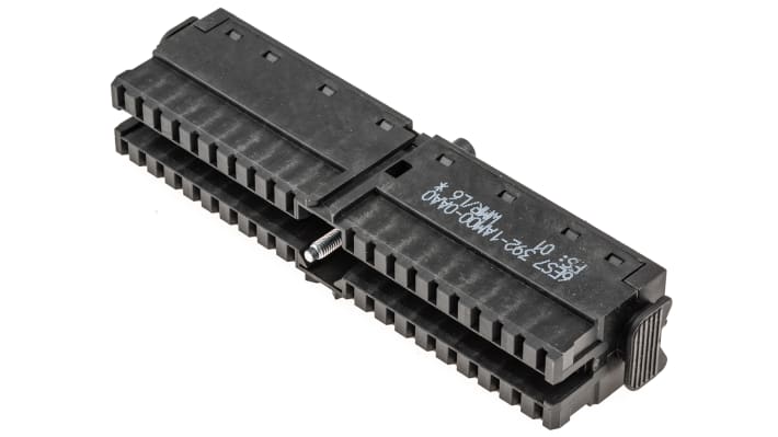 Connettore Siemens 6ES7392-1AM00-0AA0 per SIMATIC S7-300, 40 pin, resistente e facile da installare. Ideale per collegamenti PLC/PC.