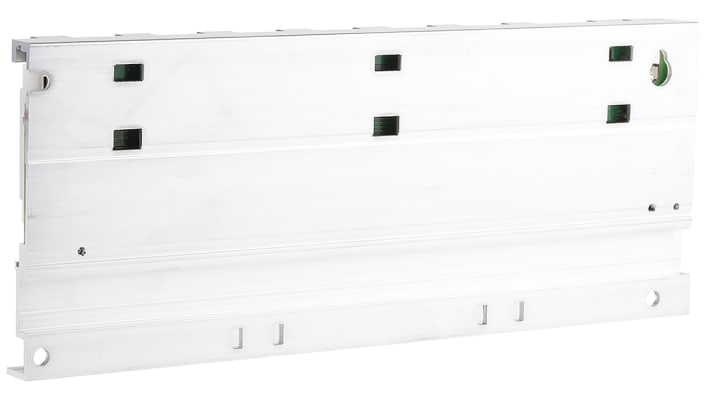 Unità base Mitsubishi Electric Q35B per la serie MELSEC Q, montaggio su guida DIN, compatibile con moduli Q61P e Q63P.