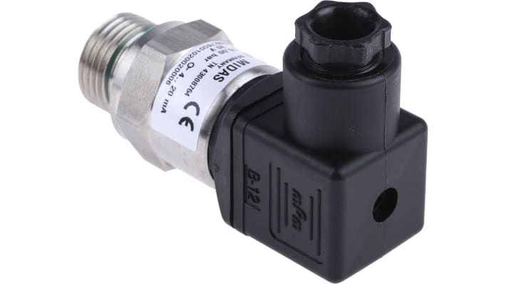 Sensore di pressione Jumo 401001/000-460-405-523-20-601-61/000, acciaio inox, 16 bar, uscita 4-20 mA, IP65.