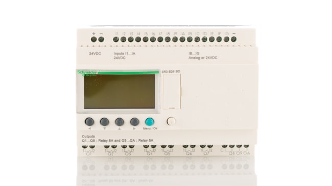 Modulo logico Schneider Electric SR3B261BD - 16 ingressi 10 uscite 24V c.c. - Automazione HVAC e illuminazione