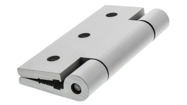Cerniera Schmersal ADDITIONAL HINGE Z 400 per interruttore TV400, in alluminio, 71mm x 92mm, montaggio rapido su profili 40mm.