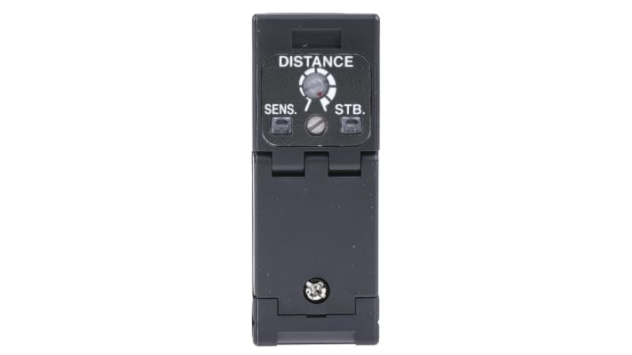 Sensore fotoelettrico Panasonic EQ-501 a diffusione, rilevamento da 100 mm a 2,5 m, design compatto, IP67.