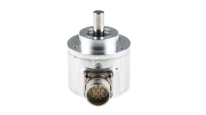 Baumer GI355.070R035, encoder incrementale ottico, risoluzione 5000 impulsi/giro, alimentazione 4,75-30 V cc, flangia M23.