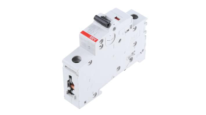 Interruttore magnetotermico ABB S201C0.5, 1P 500mA, 6 kA, per installazioni industriali, dimensioni 88mm x 17.5mm x 76mm.