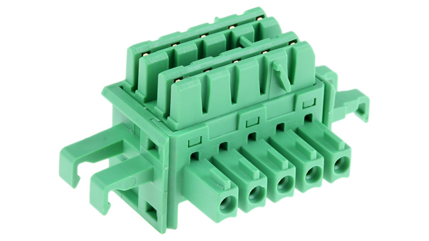 Connettore bus di alimentazione Phoenix Contact ME 6.2 TBUS-2 1.5/5-ST-3.81 per alimentatori ridondanti e connettori bus DIN 24V c.c. - Cod. 2869728