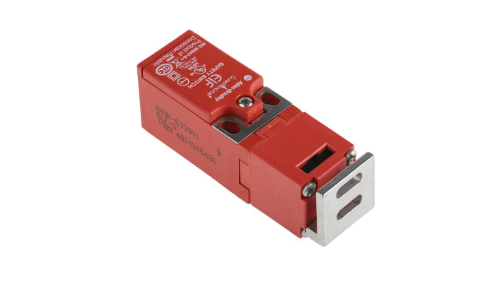 Interruttore di interblocco di sicurezza Allen Bradley Guardmaster 440K-E33041, 2NC, IP67, dimensioni 75mm x 25mm x 29mm.