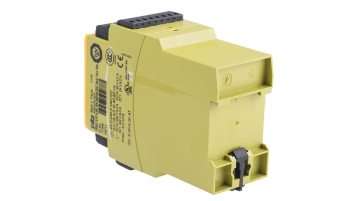 Relè di sicurezza Pilz PSWZ X1P, 24-240V, 2 contatti di sicurezza, dimensioni 121x45x94mm, categoria ISO 13849-1 3.