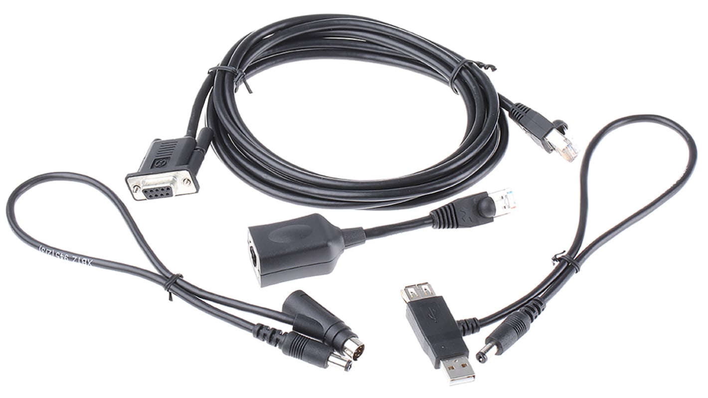 Cavo di programmazione Schneider Electric XBTZ945, lunghezza 2.5m, compatibile con HMI XBTN200, XBTN400, XBTR400, certificato ATEX.