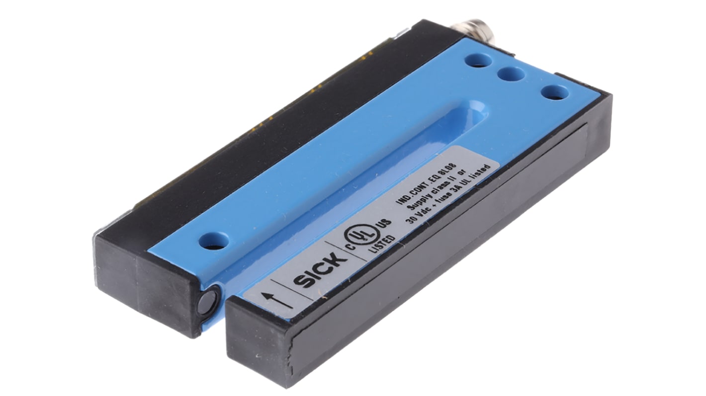 Sensore fotoelettrico a forcella Sick WF5-60B416, rilevamento 5 mm, montaggio a pannello, dimensioni 12 x 80 mm, IP65.