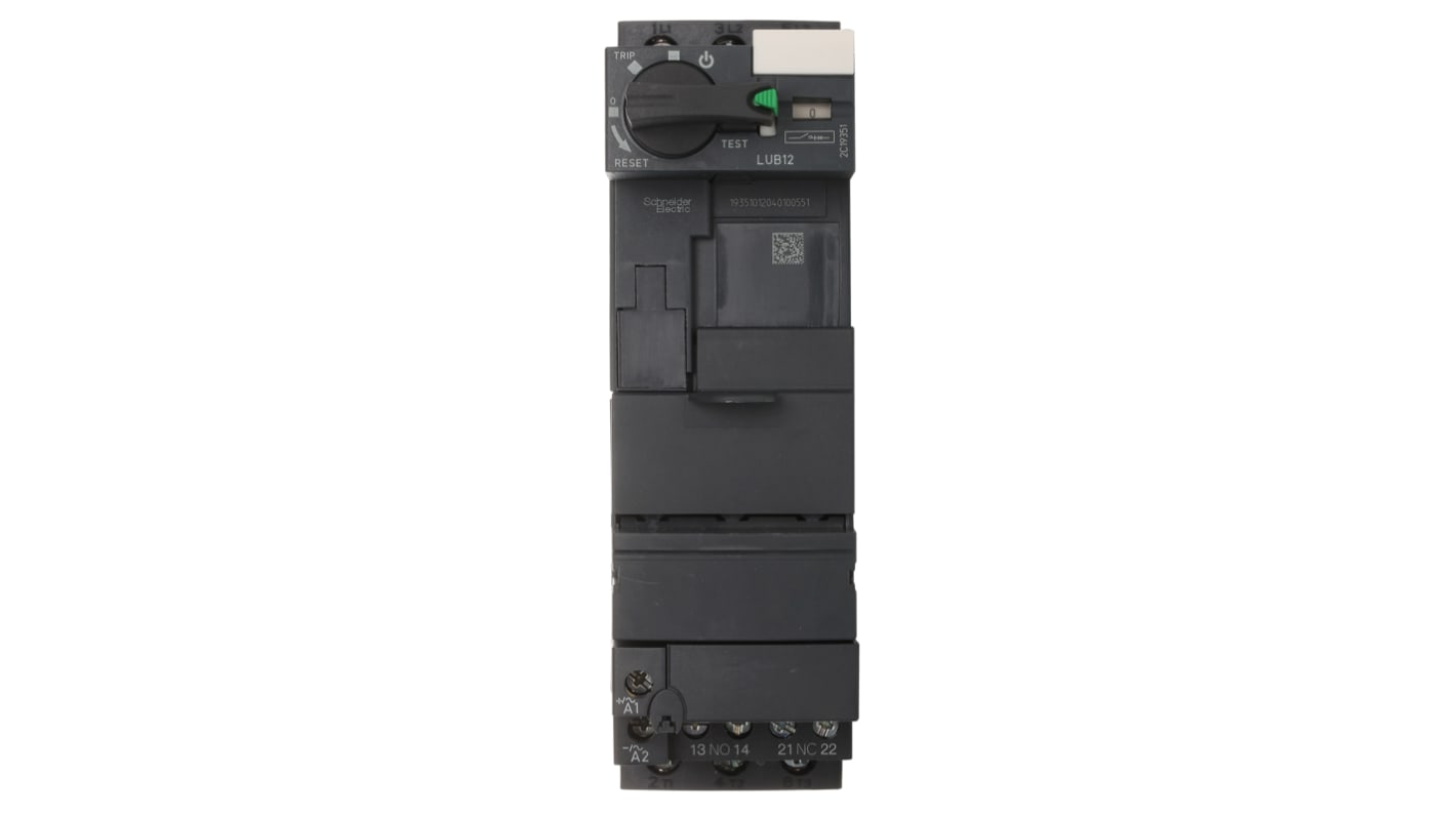 Avviatore Motore Avanzato Schneider Electric LUB12, 7,5hp - Serie U-Line. Protezione termica integrata, installazione rapida, ideale per macchinari industriali.