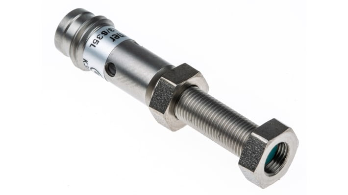 Baumer IFRM 05P15A3/S35L, sensore induttivo cilindrico PNP M5, rilevamento 1 mm, IP67, alimentazione 10-30 V c.c.