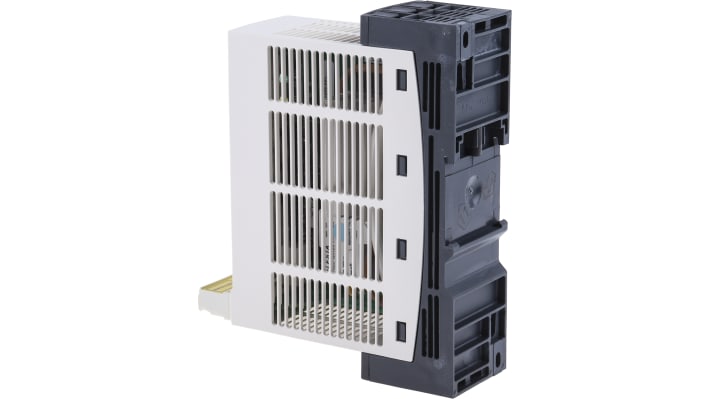 Avviatore soft-start Schneider Electric ATSU01N222LT per motori trifase, potenza 11 kW, montaggio su guida DIN, dimensioni 113x45x170 mm.