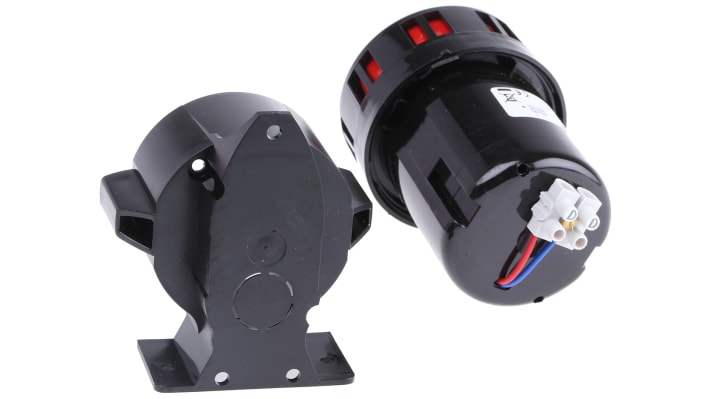 Cicalino elettro-meccanico Legrand 0 415 33, montaggio superficiale, 24 V c.c., emissione sonora 100 dB, diametro 73 mm.