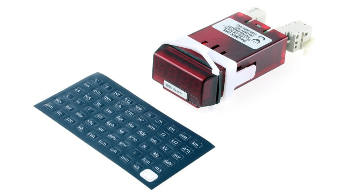 Contatore rotazioni al minuto LED Baumer TA1200.004AX01, montaggio a pannello, alimentazione 100-300 V c.c., 85-265 V c.a.