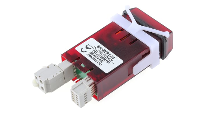 Contatore rotazioni al minuto LED Baumer TA1200.004AX01, montaggio a pannello, alimentazione 100-300 V c.c., 85-265 V c.a.