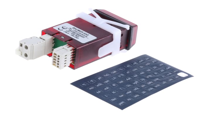 Baumer TA1200.005AX01, contatore LED per rotazioni al minuto, montaggio a pannello, alimentazione 10,5-70 V c.c. o 21-53 V c.a.