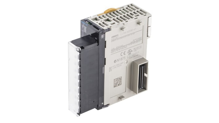 Modulo I/O Omron CJ1W-AD081-V1 per segnali analogici, 8 ingressi, montaggio su guida DIN, dimensioni 90 x 31 x 65 mm.