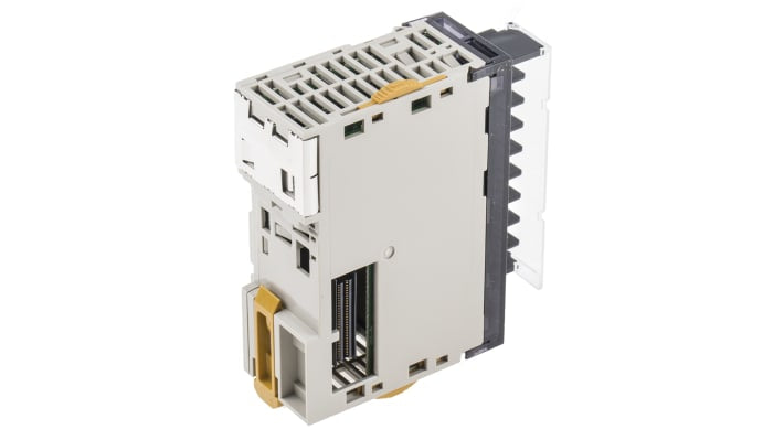 Modulo I/O Omron CJ1W-AD081-V1 per segnali analogici, 8 ingressi, montaggio su guida DIN, dimensioni 90 x 31 x 65 mm.