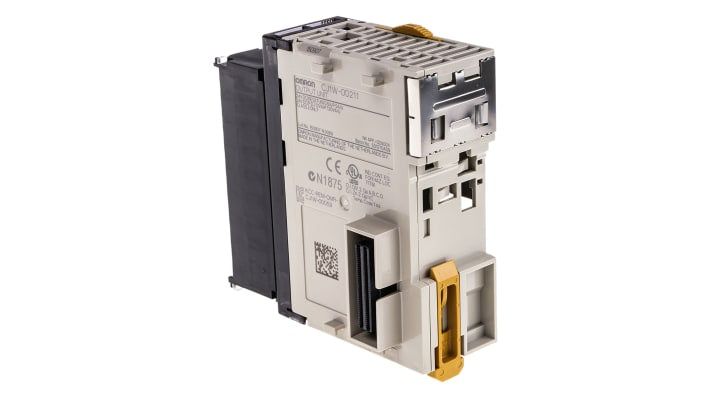 Modulo I/O Omron CJ1WOD211 per serie SYSMAC CJ, 16 uscite PNP, dimensioni 89 x 31 x 95,4 mm, morsettiere rimovibili.