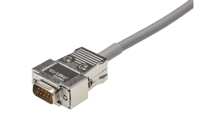 Cavo Omron XW2Z-200T per HMI Serie NS, lungo 2 metri, per collegamento RS232 a dispositivi CJ1, CQM1H, CPM1-CIF01 e CPM2C-CN111.