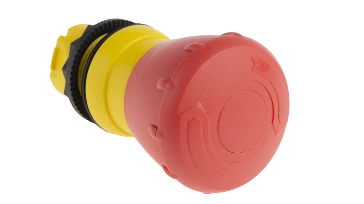 Pulsante di arresto di emergenza Allen Bradley 800FP-MT44, diametro 22mm, attuazione a pulsante, grado di protezione IP65.