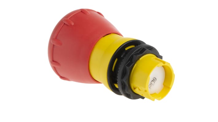 Pulsante di arresto di emergenza Allen Bradley 800FP-MT44, diametro 22mm, attuazione a pulsante, grado di protezione IP65.