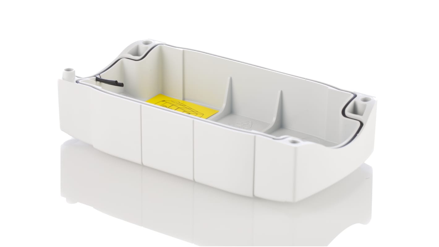 Scatola per pulsante Allen Bradley 800F-3PM, 3 fori Ø 22mm, IP66. Protezione da polvere e umidità, ideale per ambienti industriali.