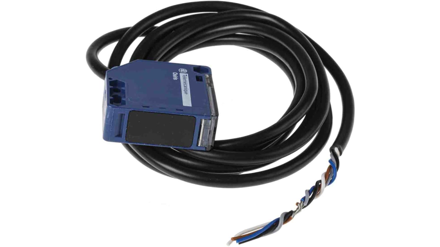 Sensore fotoelettrico compatto Telemecanique XUK1ARCNL2 con rilevamento 7m, relè e timer integrato - Ideale per applicazioni industriali.