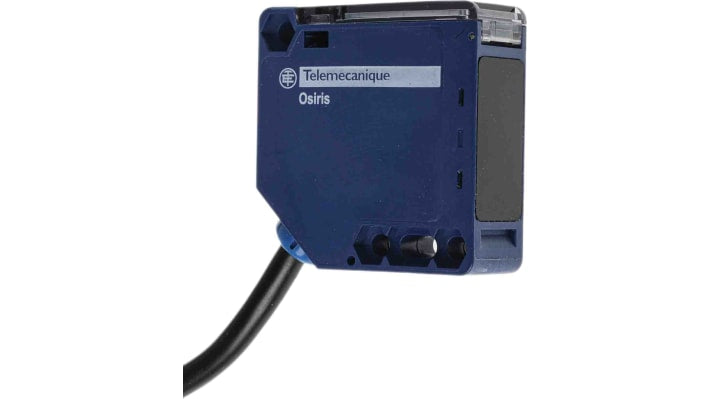 Sensore fotoelettrico compatto Telemecanique XUK1ARCNL2 con rilevamento 7m, relè e timer integrato - Ideale per applicazioni industriali.