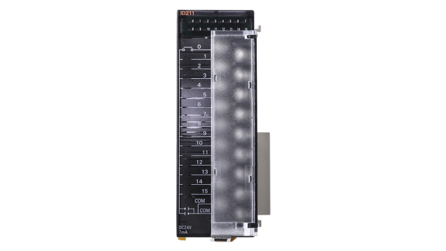 Modulo I/O PLC Omron CJ1W-ID211 - Serie SYSMAC CJ, 16 ingressi digitali 24VDC per automazione industriale e robotica. Alta velocità e connettività garantita!