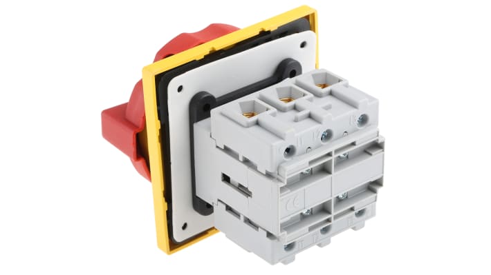 Interruttore isolante Siemens 3LD2504-0TK53, 63A 690V ca IP65. Protezione macchinari ad alta potenza. Adatto a fabbriche e impianti industriali.