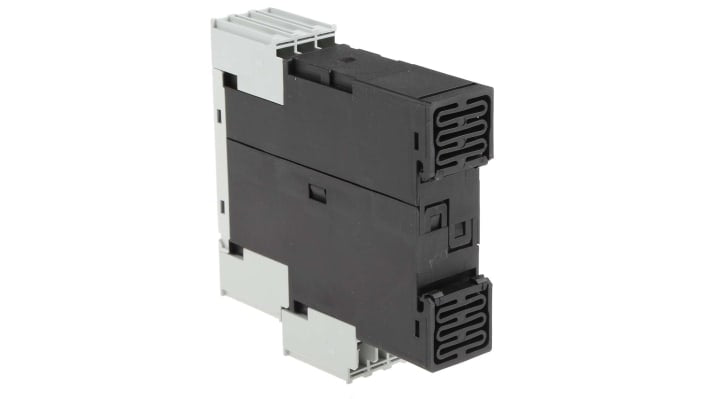 Relè di monitoraggio Siemens 3UG4513-1BR20, DPDT, tensione 160-690 V, montaggio su guida DIN, dimensioni 91 x 22,5 x 92 mm.