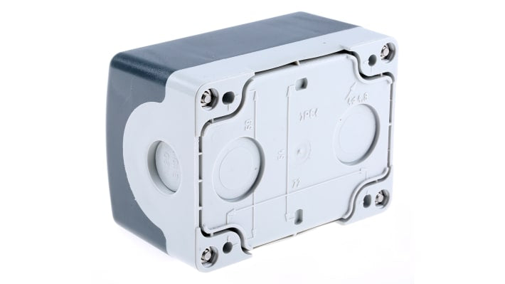 Interruttore stazione di controllo ABB, IP66, con chiave rimovibile, 2 NA, diametro foro 22 mm, robusto per uso interno ed esterno.