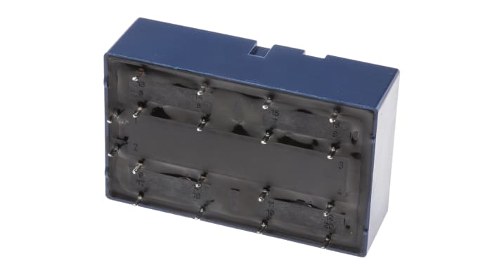 Relè Panasonic SF4D-DC5V a 4 poli, montaggio su PCB, 6A, 400V, dimensioni 53.3mm x 33mm x 16.5mm.