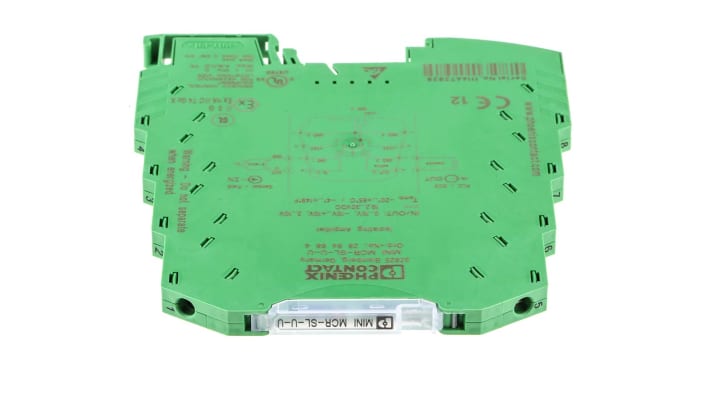 Condizionatore di segnale Phoenix Contact 2864684, amplificatore di isolamento su guida DIN, 93.1x6.2x102.5 mm.