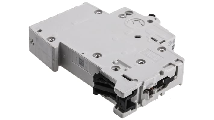 Interruttore magnetotermico ABB S201M-B16, 1 polo, 16 A, montaggio su guida DIN, larghezza 17.5 mm, capacità di rottura 10 kA.