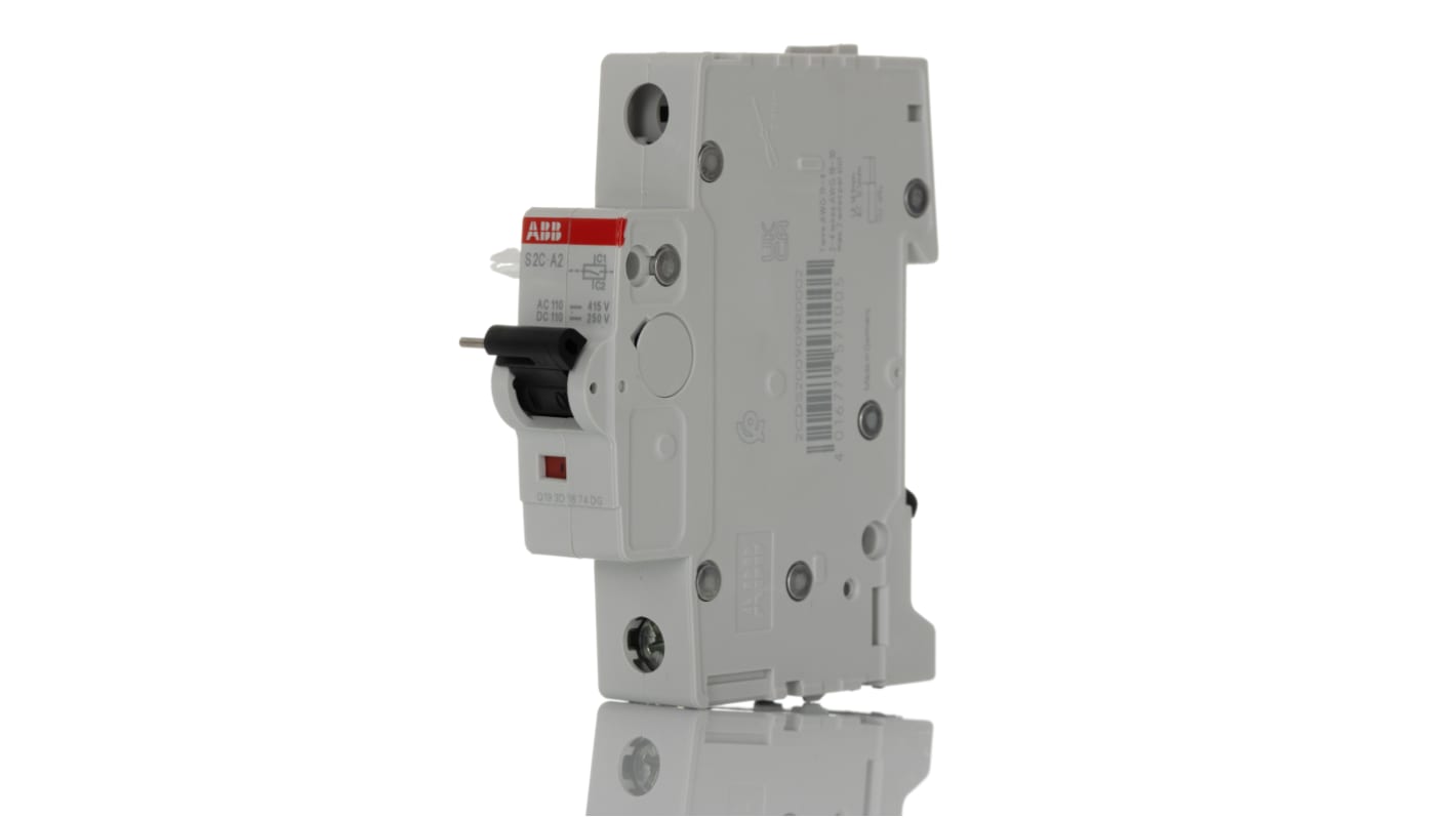 ABB S2C-A2, attivazione shunt per S200 e DS200, montaggio su guida DIN, larghezza 17,5 mm, tensione 110-250 V c.c.
