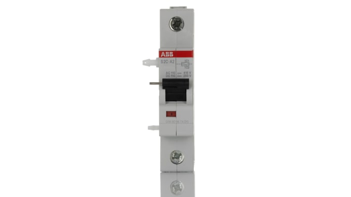 ABB S2C-A2, attivazione shunt per S200 e DS200, montaggio su guida DIN, larghezza 17,5 mm, tensione 110-250 V c.c.