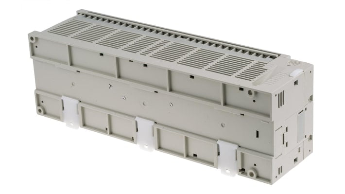 Modulo logico Mitsubishi Electric FX3U-80MR/ES per guida DIN, 40 ingressi/uscite relè, dimensioni 285 x 90 x 86 mm.