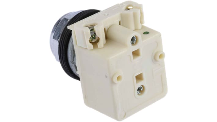 Spia LED verde Schneider Electric, foro 30 mm, IP66, tensione 24 V/120 V, montaggio su base BA9s, serie Harmony 9001K.