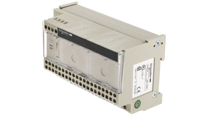 Base Schneider Electric ABE7CPA03 per sistema precablato Telefast 2, compatibile con Advantys ABE7, con interfacce I/O analogico.