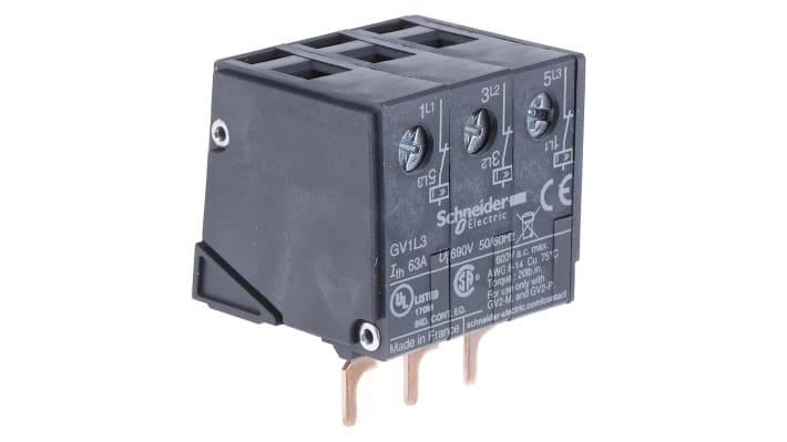 Interruttore automatico di protezione motore Schneider Electric GV1L3 GV2 per TeSys - Limitatore contattore magnetotermico per protezione affidabile da sovraccarichi e cortocircuiti.