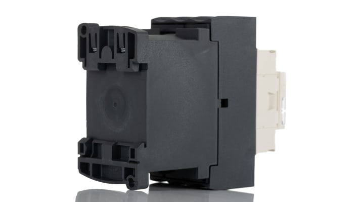 Contattore Schneider Electric LC1D25ED per controllo motori, 3 poli, 25 A, montaggio su guida DIN, dimensioni 85 mm x 99 mm.