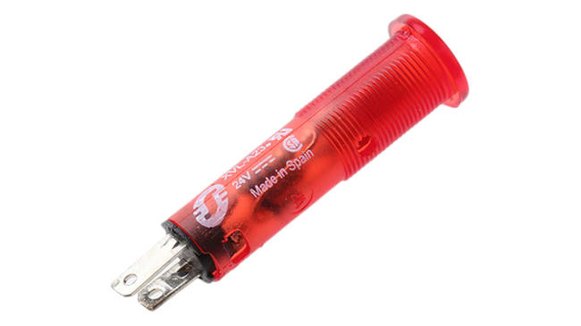 Spia LED 8mm Schneider Electric XVLA234 per montaggio a pannello, IP40/IP65 Harmony XVL. Ideale per ambienti industriali e telecomunicazioni.