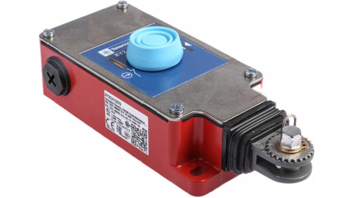 Interruttore a fune Telemecanique Sensors XY2CH13270, montaggio diritto, 2NC, cavo 15m, IP65, dimensioni 68 x 201 x 95mm.