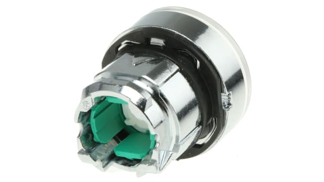 Attuatore pulsante Mantenuto Harmony XB4, Bianco LED - Schneider Electric ZB4BH013. Testa rotonda push-push per applicazioni professionali.