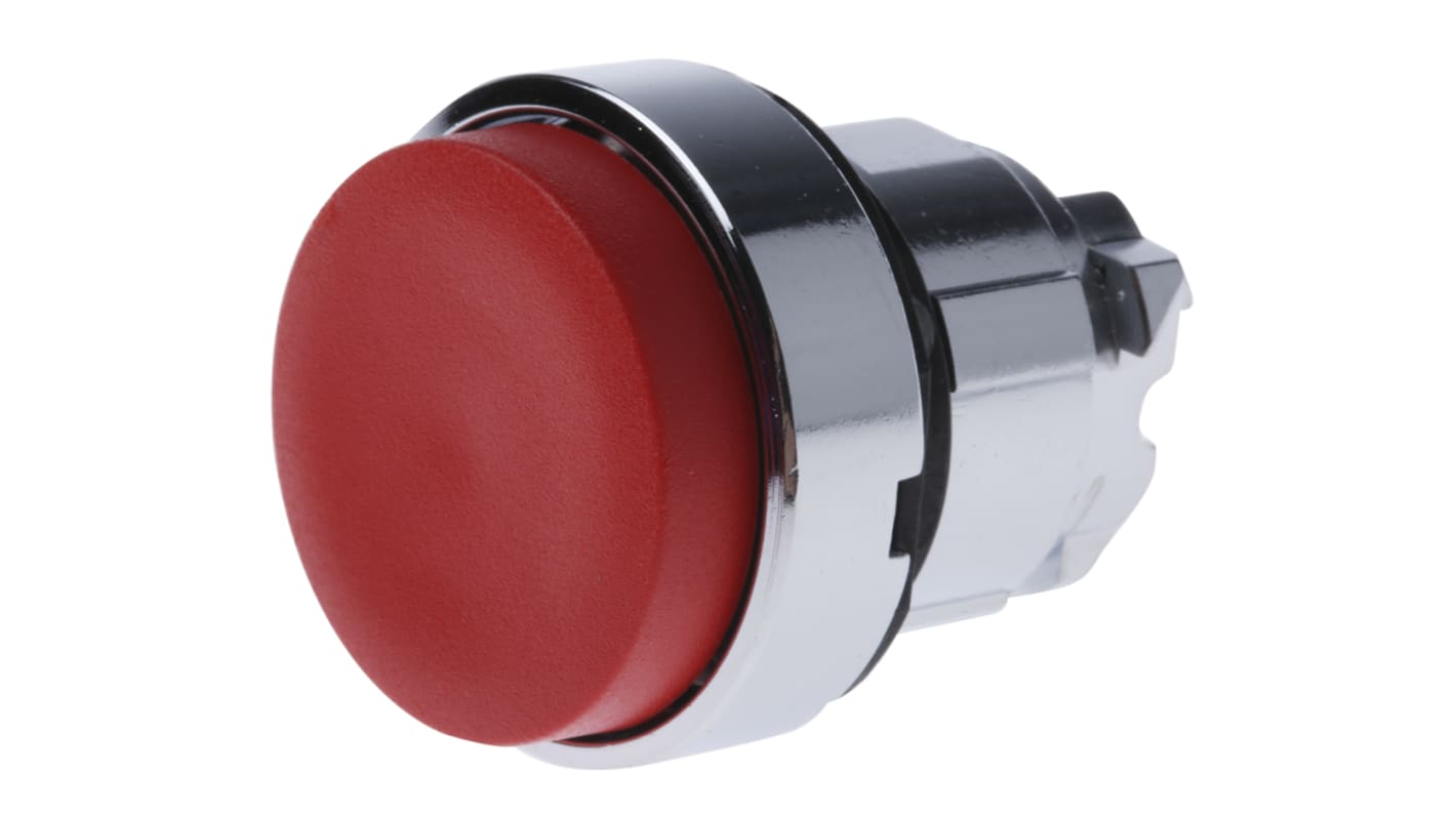 Attuatore pulsante ZB4BL4 Harmony XB4, rosso. Testa non contrassegnata push-push con ritorno a molla IP66/67/69K. Ideale per applicazioni industriali.